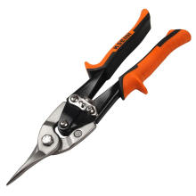 KSEIBI Aviation Tin Snip Scissors For Cutting Steel CR-V Material Straight Cutter